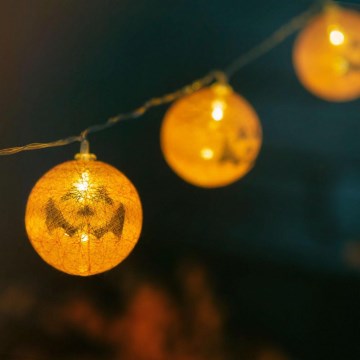 LED Decorative chain HALLOWEEN 10xLED/2xAA 1,5 m pumpkins