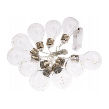 LED Decorative chain SMOLDER 2,1 m 10xLED/2xAA