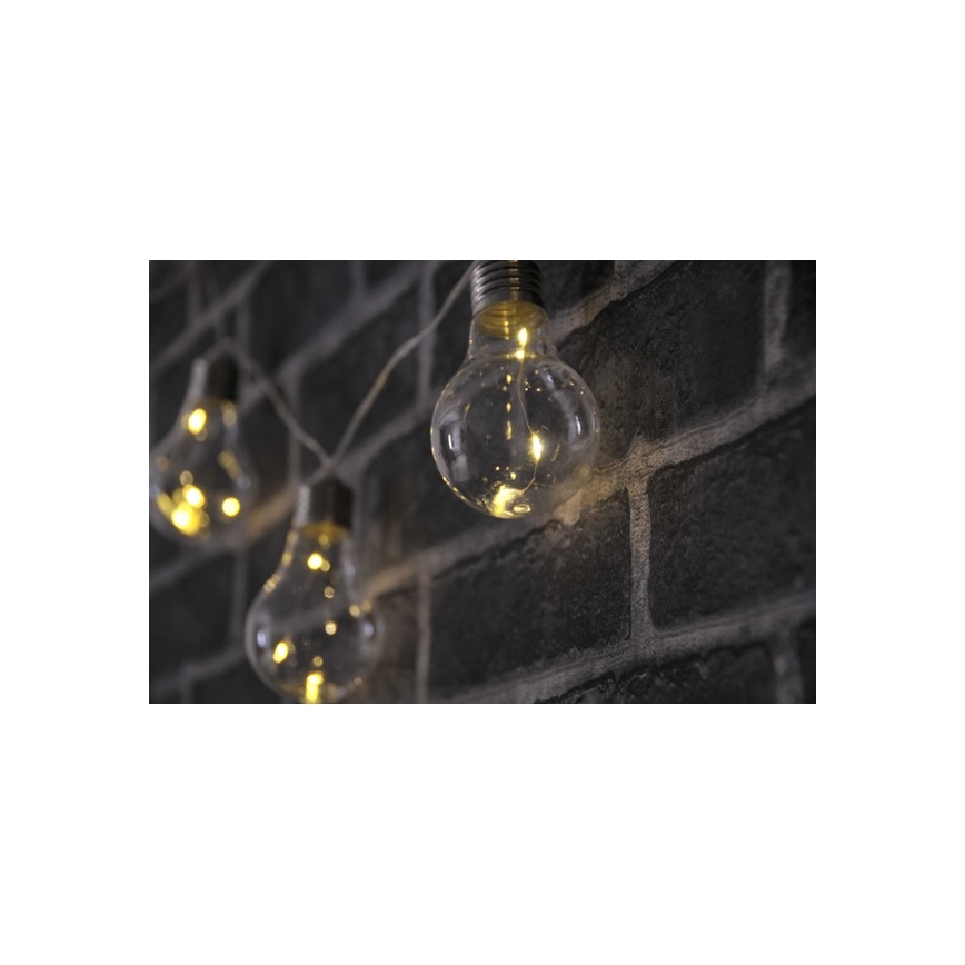 LED Decorative chain SMOLDER 2,1 m 10xLED/2xAA