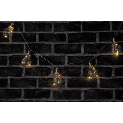 LED Decorative chain SMOLDER 2,1 m 10xLED/2xAA