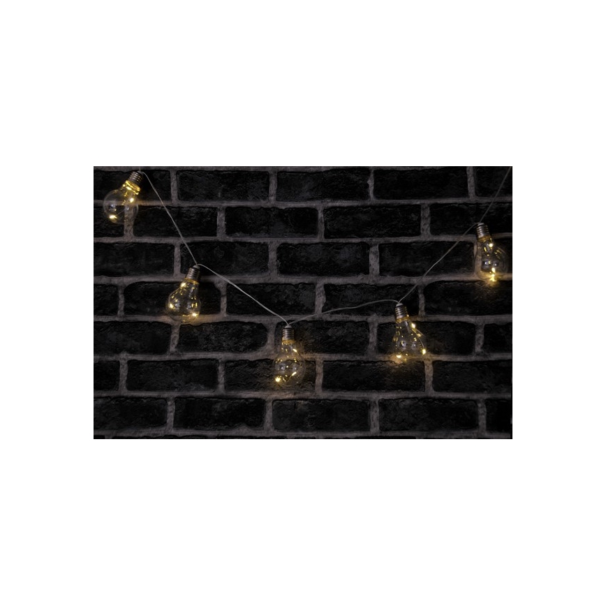 LED Decorative chain SMOLDER 2,1 m 10xLED/2xAA