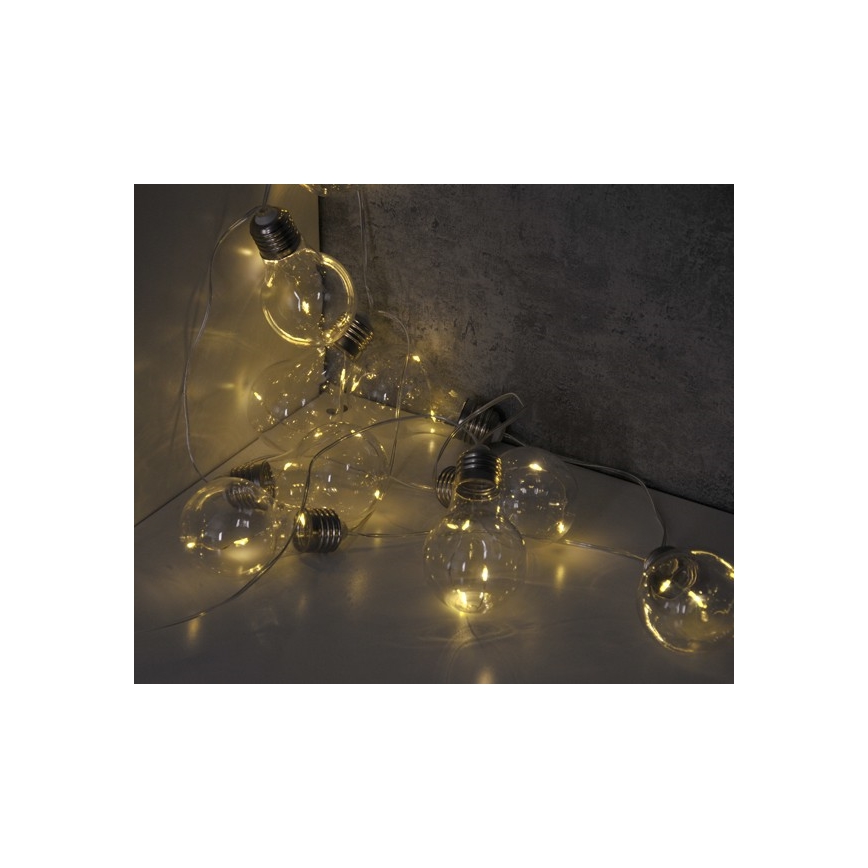 LED Decorative chain SMOLDER 2,1 m 10xLED/2xAA