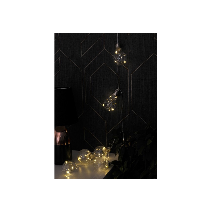 LED Decorative chain SMOLDER 2,1 m 10xLED/2xAA