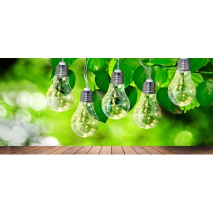 LED Decorative chain SMOLDER 2,1 m 10xLED/2xAA