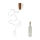 LED Decorative chain with a bottle stopper 8xLED/3xLR44 IP44 0,798m