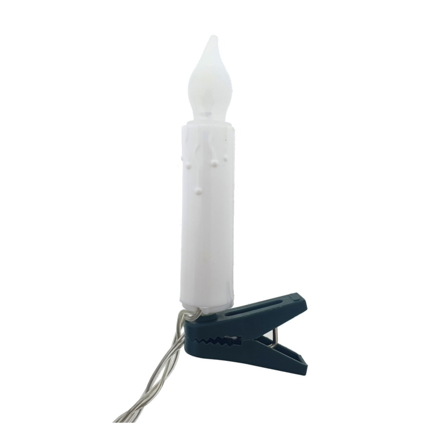LED decorative string lights 10xLED/2xAA 1,65 m warm white candle lights