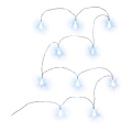 LED Decorative String Lights 10xLED/2xAA 1.8m Cool White