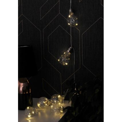 LED Decorative String Lights SMOLDER 2.1 m 10xLED/2xAA