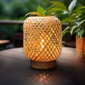 LED Decorative table lamp BOHO LED/2xAAA rattan