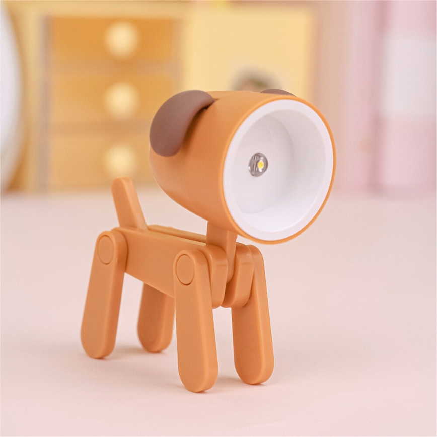 LED Desk Lamp LED/0,06W/3xLR41 Dog Orange