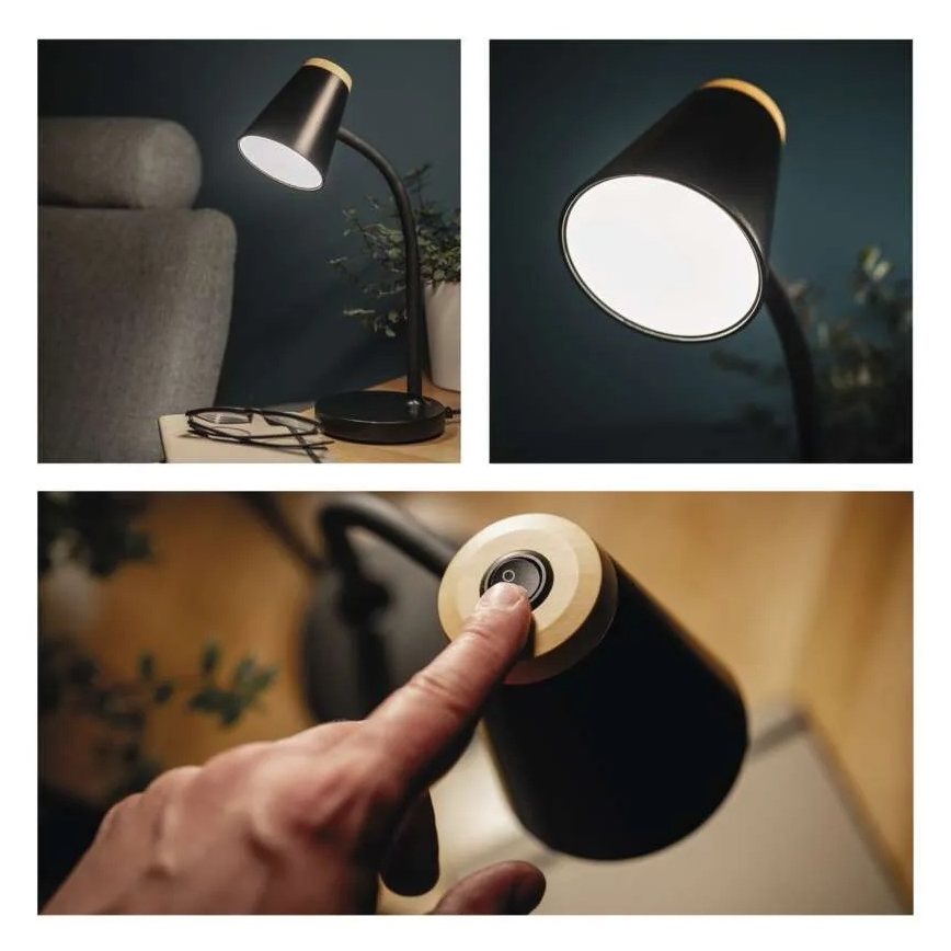 LED Desk Lamp TARA LED/4.5W/230V 4000K Black