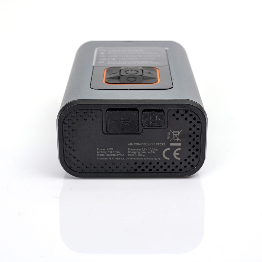 LED Digital pocket compressor 3in1 4000 mAh 5W black