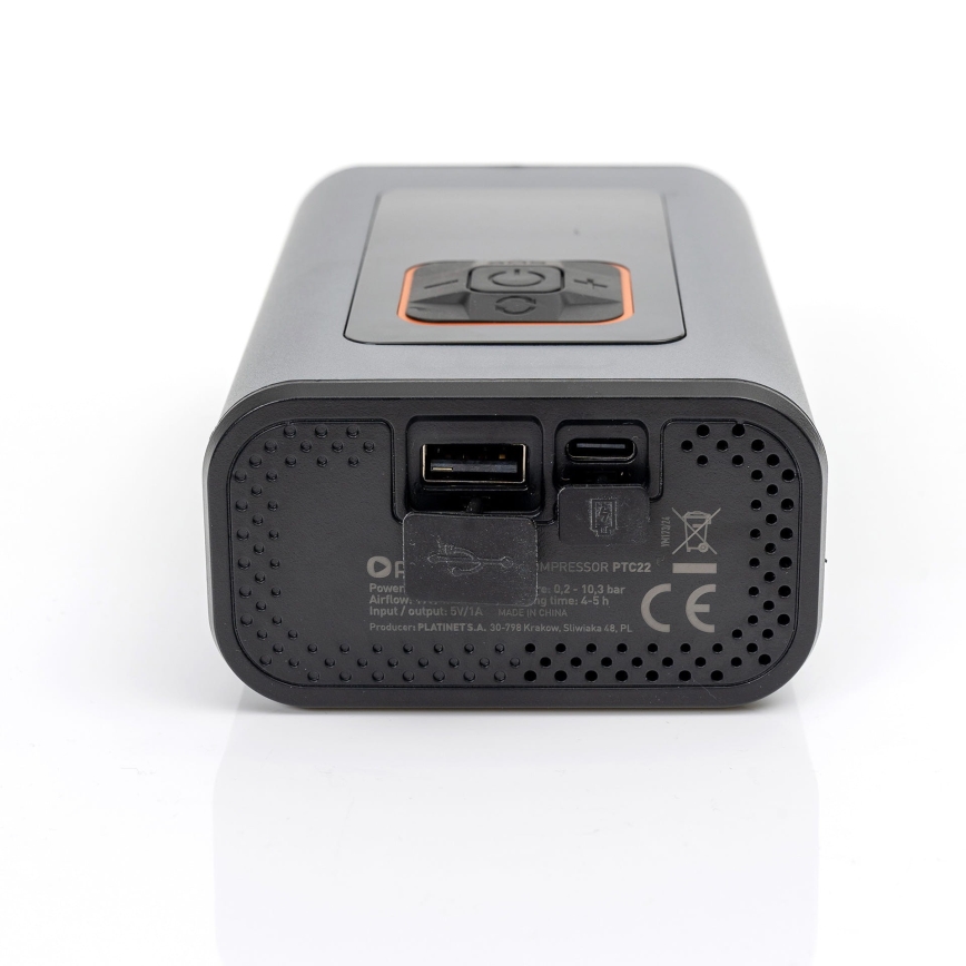 LED Digital pocket compressor 3in1 4000 mAh 5W black