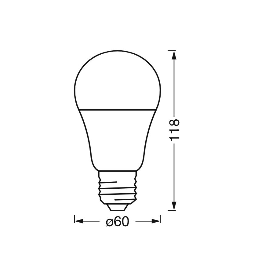 LED Dimmable antibacterial bulb A40 E27/9W/230V Wi-Fi - Ledvance