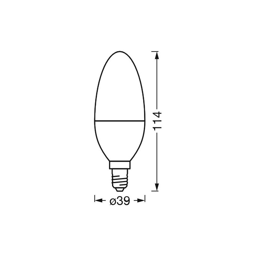 LED Dimmable antibacterial bulb B40 E14/4,9W/230V Wi-Fi - Ledvance