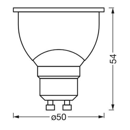 LED Dimmable antibacterial bulb PAR16 GU10/4,9W/230V Wi-Fi - Ledvance