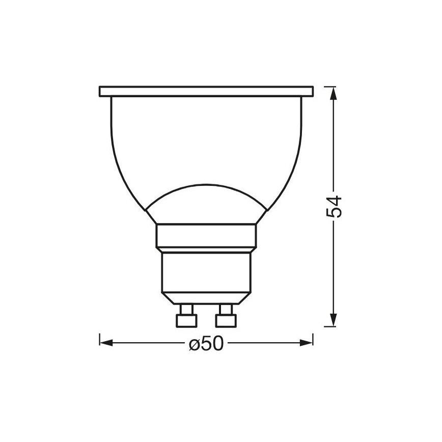 LED Dimmable antibacterial bulb PAR16 GU10/4,9W/230V Wi-Fi - Ledvance