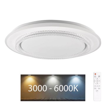 LED Dimmable bathroom ceiling light ADELA LED/72W/230V d. 48 cm 3000-6000K IP44 + remote control