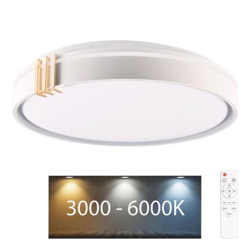 LED Dimmable bathroom ceiling light ARLETTA LED/48W/230V d. 38 cm 3000-6000K IP44 + remote control
