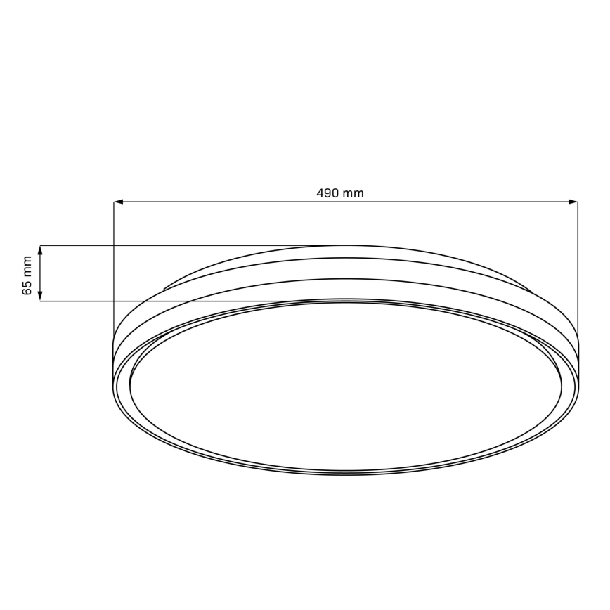 LED Dimmable bathroom ceiling light CASSANDRA LED/72W/230V d. 49 cm 3000-6000K IP44 + remote control