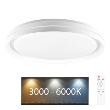 LED Dimmable bathroom ceiling light ELIZA LED/48W/230V d. 38,5 cm 3000-6000K IP44 + remote control