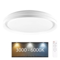 LED Dimmable bathroom ceiling light ELIZA LED/72W/230V d. 48,5 cm 3000-6000K IP44 + remote control
