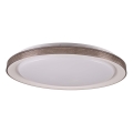 LED Dimmable bathroom ceiling light GRAŻYNA LED/72W/230V 3000-6000K d. 51 cm IP44 grey + remote control