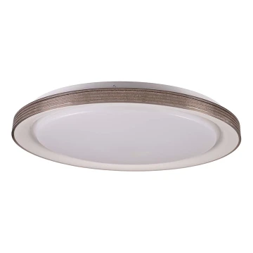 LED Dimmable bathroom ceiling light GRAŻYNA LED/72W/230V 3000-6000K d. 51 cm IP44 grey + remote control