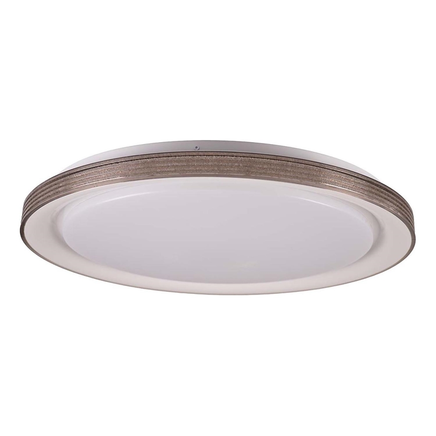 LED Dimmable bathroom ceiling light GRAŻYNA LED/72W/230V 3000-6000K d. 51 cm IP44 grey + remote control