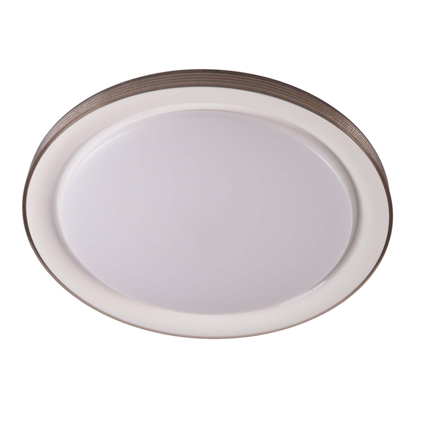 LED Dimmable bathroom ceiling light GRAŻYNA LED/72W/230V 3000-6000K d. 51 cm IP44 grey + remote control