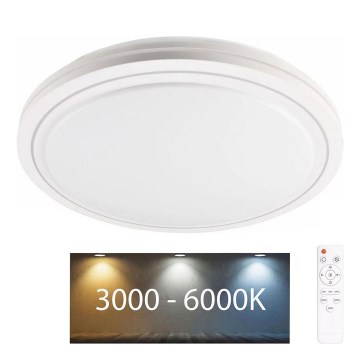 LED Dimmable bathroom ceiling light MARIAN LED/72W/230V d. 48 cm 3000-6000K IP44 + remote control