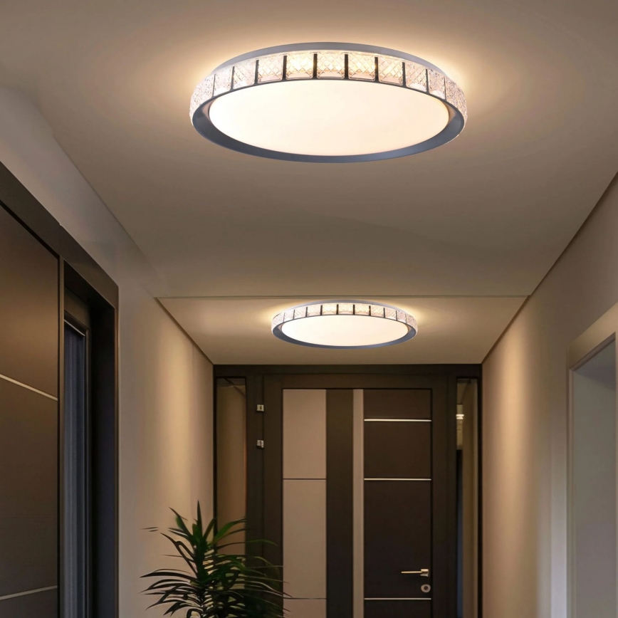 LED Dimmable bathroom ceiling light NINA LED/72W/230V d. 49 cm 3000-6000K IP44 + remote control
