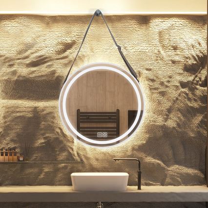 LED Dimmable bathroom heated backlit mirror LED/20W/230V 4000K IP44