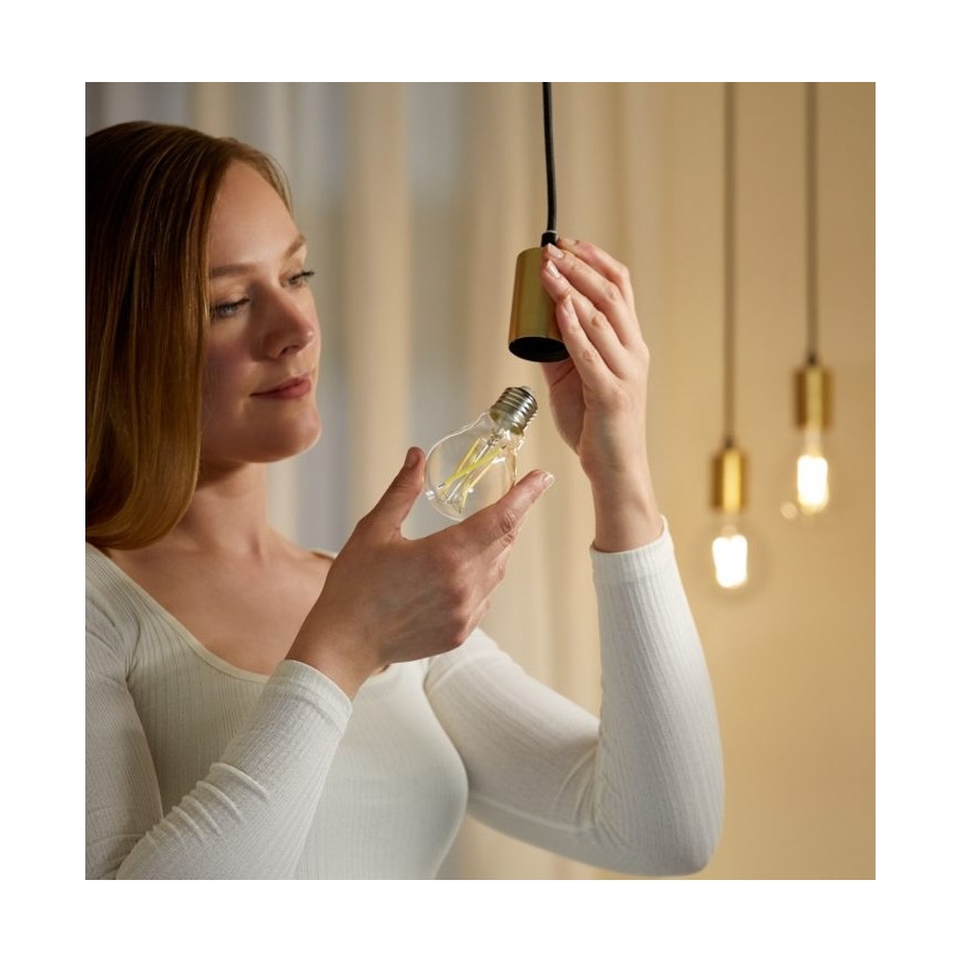 LED Dimmable bulb FILAMENT A60 E27/6,7W/230V 2700-6500K CRI 90 Wi-Fi - WiZ
