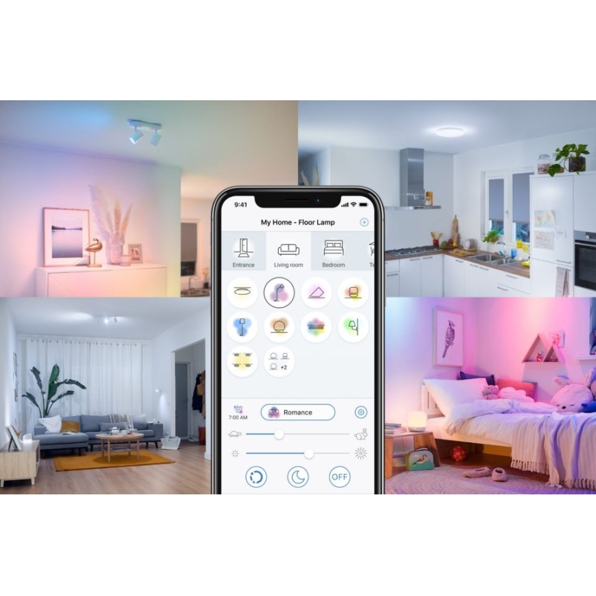 LED Dimmable bulb FILAMENT A60 E27/6,7W/230V 2700-6500K CRI 90 Wi-Fi - WiZ