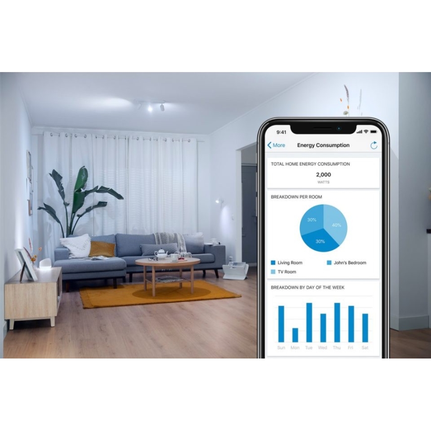 LED Dimmable bulb FILAMENT A60 E27/6,7W/230V 2700-6500K CRI 90 Wi-Fi - WiZ