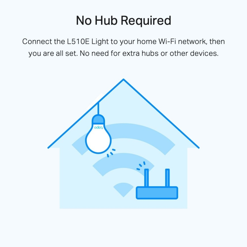 LED Dimmable Bulb A60 E27/8,7W/230V 2700K Wi-Fi - TP-Link