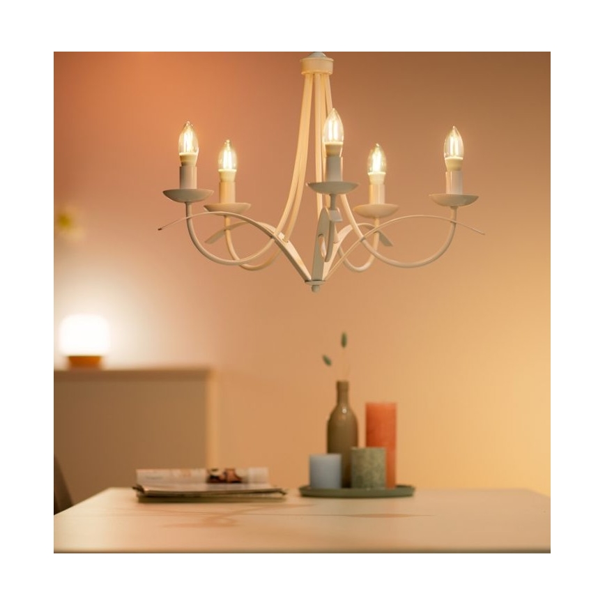 LED Dimmable bulb FILAMENT C35 E14/4,9W/230V 2700-6500K CRI 90 Wi-Fi - WiZ