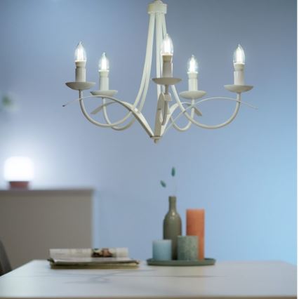 LED Dimmable bulb FILAMENT C35 E14/4,9W/230V 2700-6500K CRI 90 Wi-Fi - WiZ