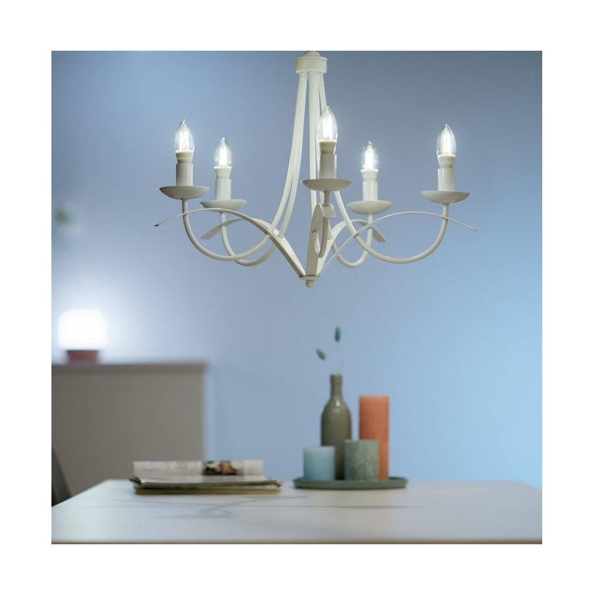 LED Dimmable bulb FILAMENT C35 E14/4,9W/230V 2700-6500K CRI 90 Wi-Fi - WiZ