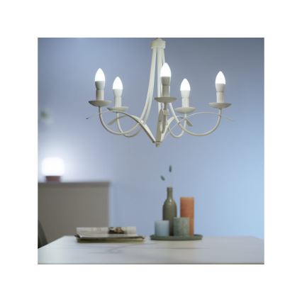 LED Dimmable bulb C37 E14/4,9W/230V 2700K CRI 90 Wi-Fi - WiZ