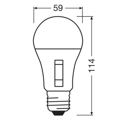 LED Dimmable bulb CLASSIC A60 E27/8,8W/230V 2700/3000/4000/6500K - Osram