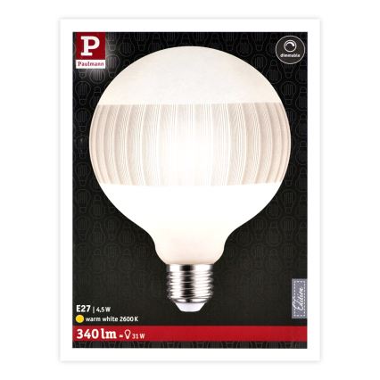 LED Dimmable bulb CLASSIC G125 E27/4,5W/230V 2600K - Paulmann 28743