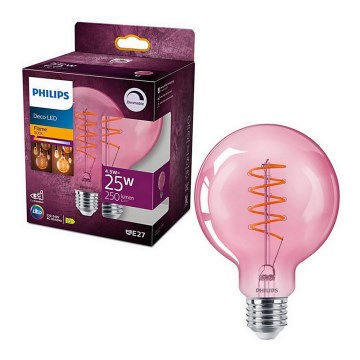 LED Dimmable bulb DECO Philips G93 E27/4,5W/230V 1800K