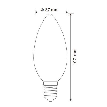 LED Dimmable bulb E14/5W/230V 3000K - Globo