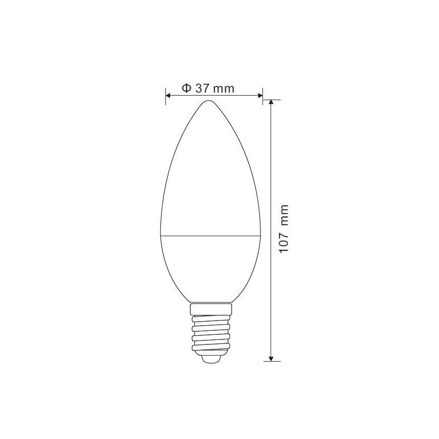 LED Dimmable bulb E14/5W/230V 3000K - Globo