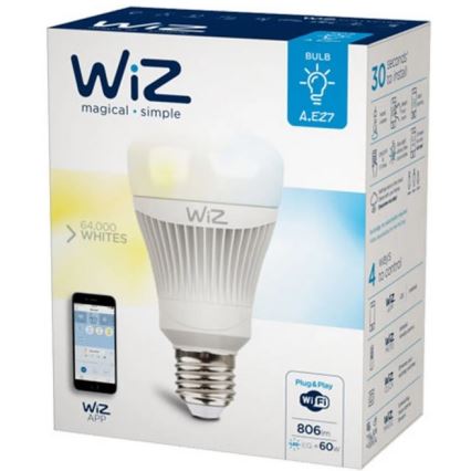 LED Dimmable bulb E27/11,5W/230V 2700-6500K Wi-Fi - WiZ