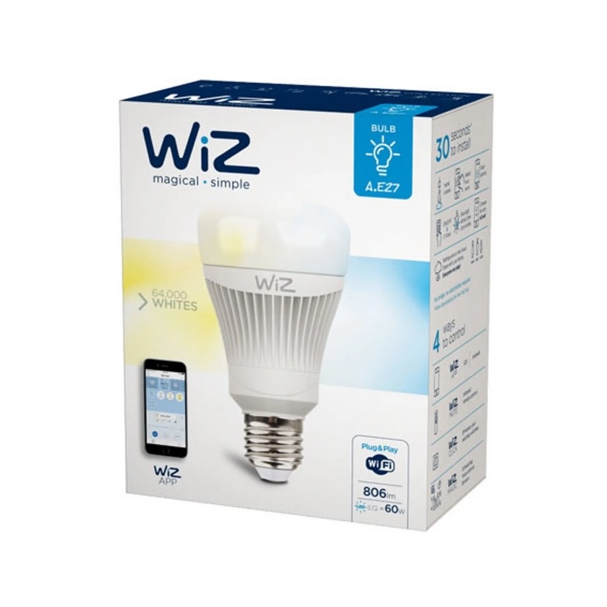 LED Dimmable bulb E27/11,5W/230V 2700-6500K Wi-Fi - WiZ