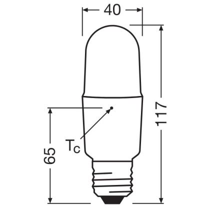 LED Dimmable bulb E27/11W/230V 2700K CRI 90 - Osram