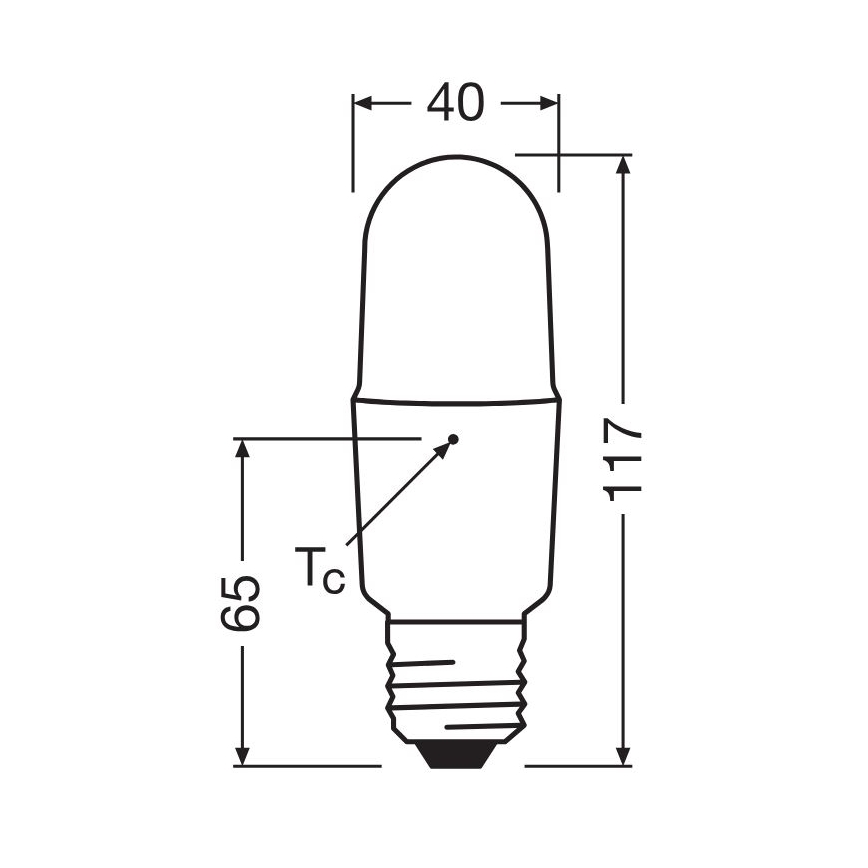 LED Dimmable bulb E27/11W/230V 2700K CRI 90 - Osram